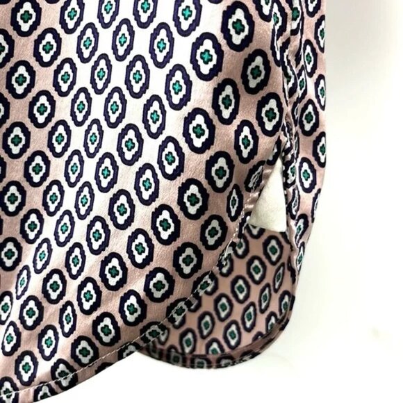 Olivia von Halle Poppy Zahra Printed Long-Sleeve Silk Sleepshirt - Picture 7 of 11